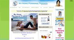 Desktop Screenshot of myhomepersonaltrainer.com